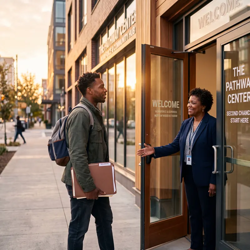 Step 1, Day One Navigator — a second chance citizen taking their first steps after release